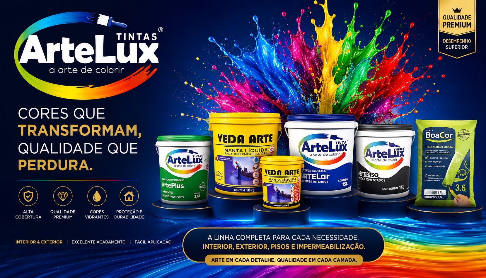 Tintas ArteLux - Transforme seus ambientes